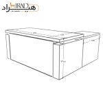 میز مدیریت هیراد مدل M814