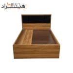 تخت خواب قهوه ای