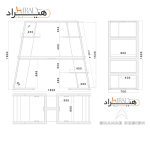 میز کامپیوتر هیراد مدل R123