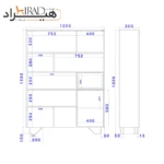 کمد اداری هیراد مدل K174