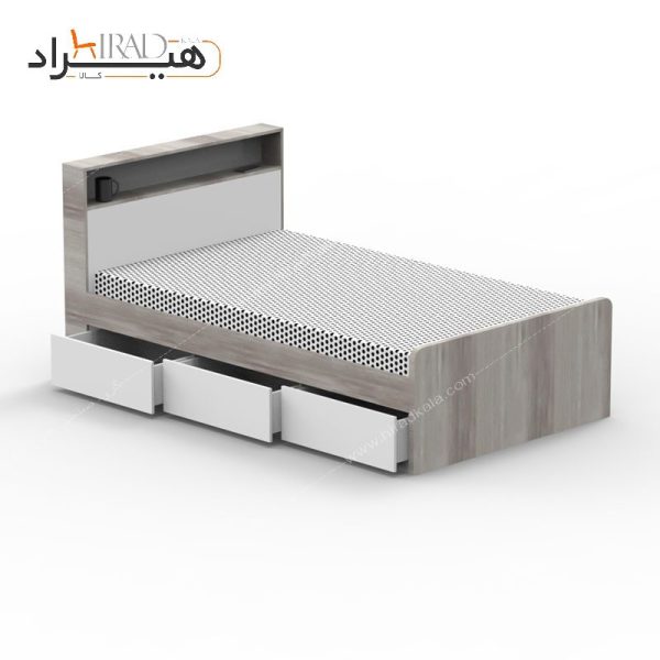 تخت خواب تک نفره هیراد مدل Z117
