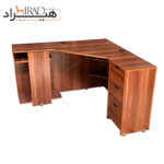 میز کامپیوتر قهوه ای