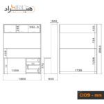 میز کانتر هیراد مدل C109