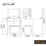 میز آرایش هیراد مدل U113