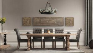 ابعاد میز ناهارخوری 8 نفره مستطیل