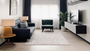 راهکار برای بزرگ تر نشان دادن پذیرایی کوچک