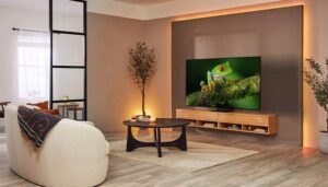 جای تلویزیون در پذیرایی مستطیل