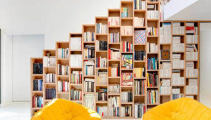 کتابخانه شیک و ساده