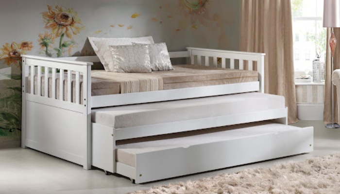 تخت دو طبقه کشویی دخترانه