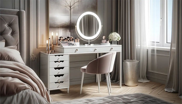 ست کردن میز آرایش با سبک اتاق خواب