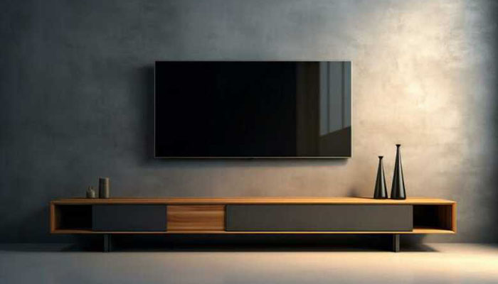 میز تلویزیون با نور مخفی