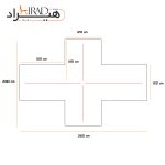 ابعاد میز کارگروهی چهار نفره