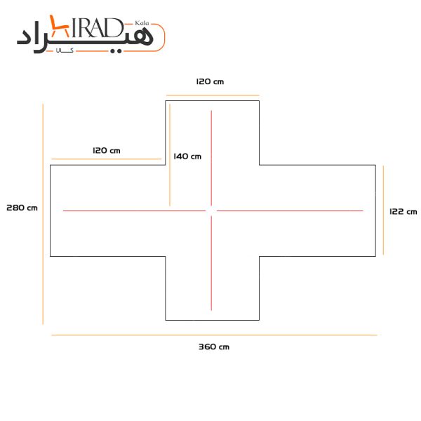 ابعاد میز کارگروهی چهار نفره