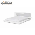 تخت خواب دو نفره هیراد مدل Z125 رنگ سفید