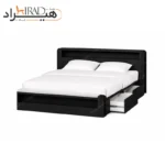 تخت خواب دو نفره هیراد مدل Z129 رنگ مشکی