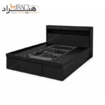 تخت خواب دو نفره هیراد مدل Z130 رنگ مشکی