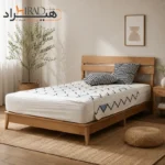 تخت خواب دو نفره هیراد مدل Z131 رنگ سفید لایف استایل