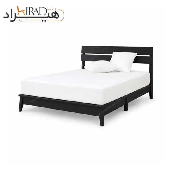 تخت خواب دو نفره هیراد مدل Z131 رنگ مشکی