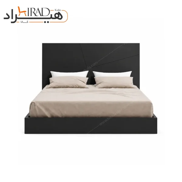 تخت خواب دو نفره هیراد مدل Z132 رنگ مشکی