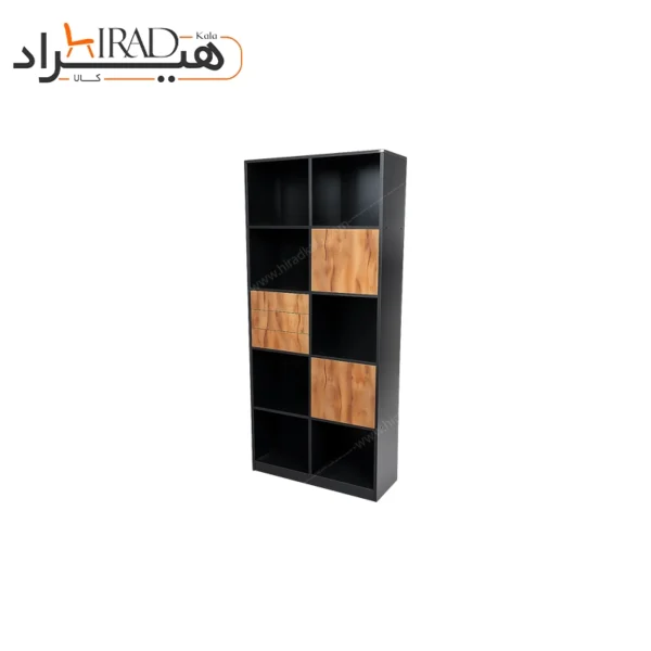 کمد اداری هیراد مدل K115 مشکی کهربایی