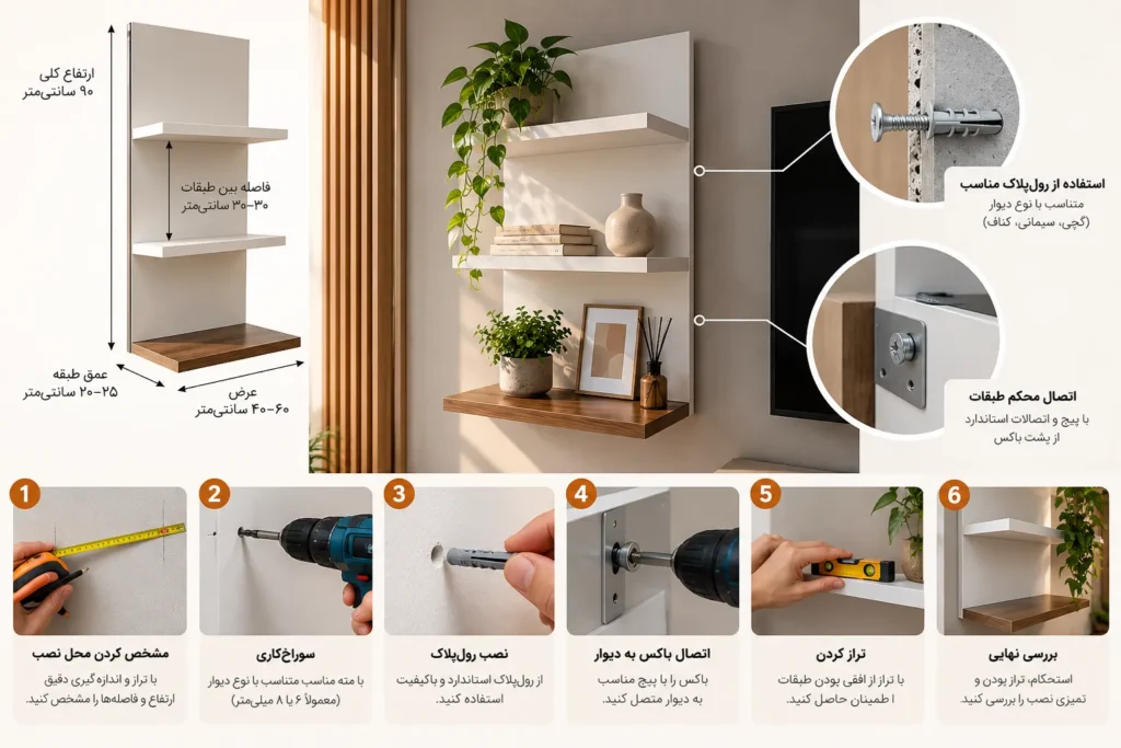 نکات فنی نصب باکس دیواری