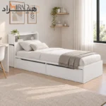 تخت خواب یک نفره هیراد مدل Z140 لایف استایل