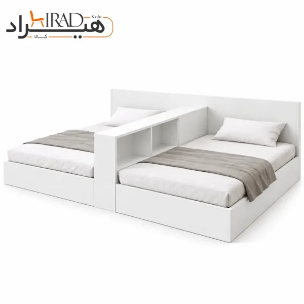 تخت خواب دو نفره هیراد مدل Z142 رنگ سفید