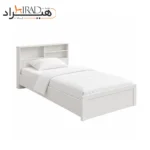 تخت خواب یک نفره هیراد مدل Z134 سفید
