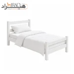 تخت خواب یک نفره هیراد مدل Z136 سفید