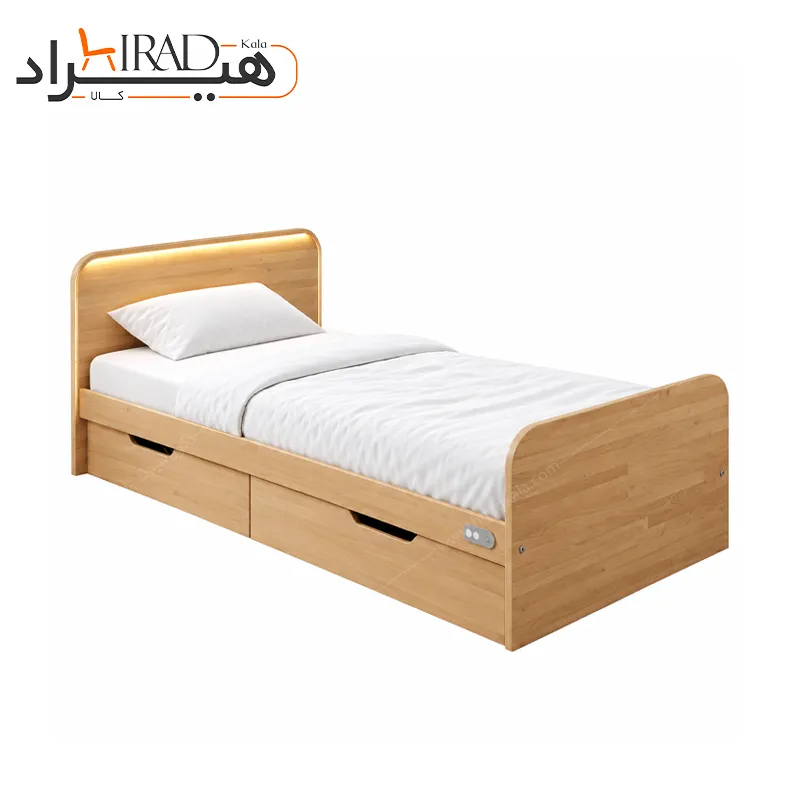 تخت خواب یک نفره هیراد مدل Z138 تخت خواب یک نفره هیراد مدل Z138
