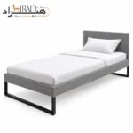 تخت خواب یک نفره هیراد مدل Z141 طوسی