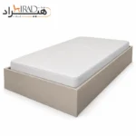 تخت خواب یک نفره هیراد مدل Z143 خاکی