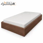 تخت خواب یک نفره هیراد مدل Z143 قهوه ای