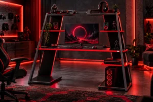 میز گیمینگ ۲۰ مدل حرفه‌ای با RGB و راهنمای ابعاد