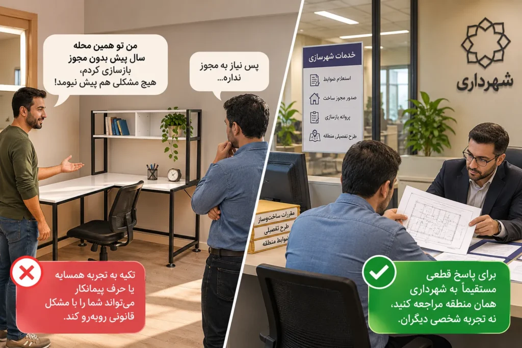 چرا نباید فقط به حرف همسایه یا پیمانکار اعتماد کرد؟